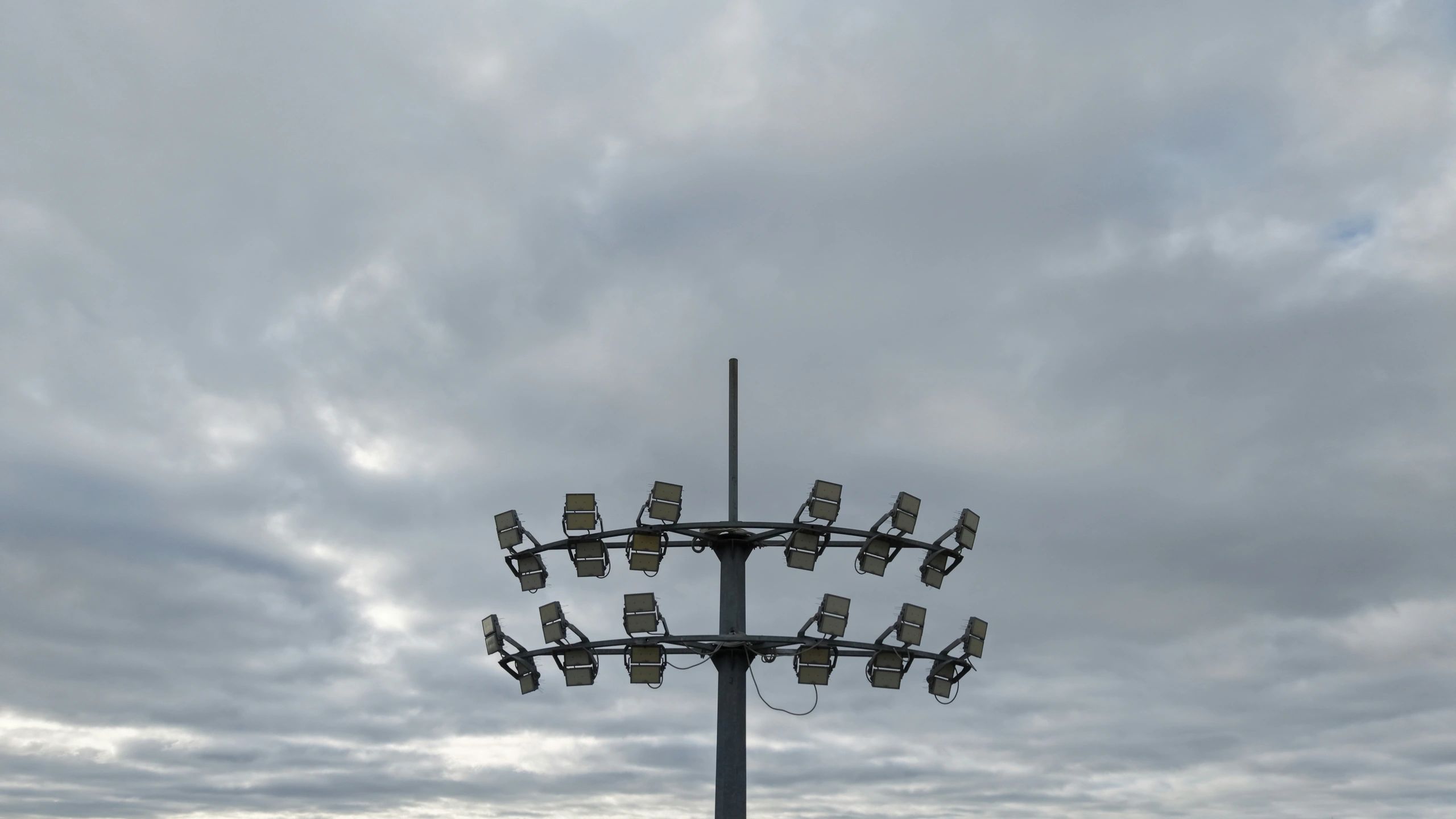 Arena lights before a live event